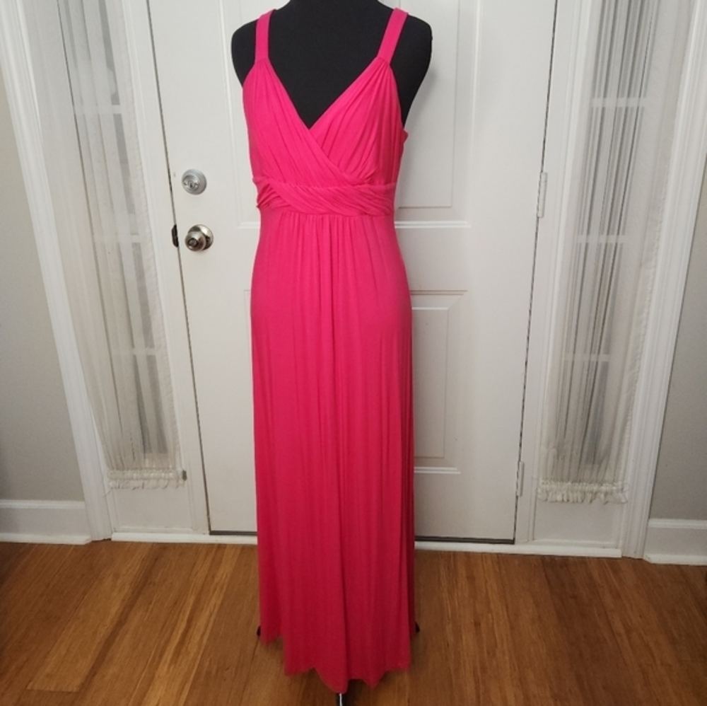 Boston Prosper Ruched Twist Pink Dress Size Small